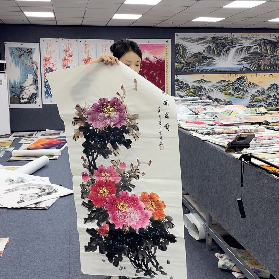 国画作品小姐姐放漏…