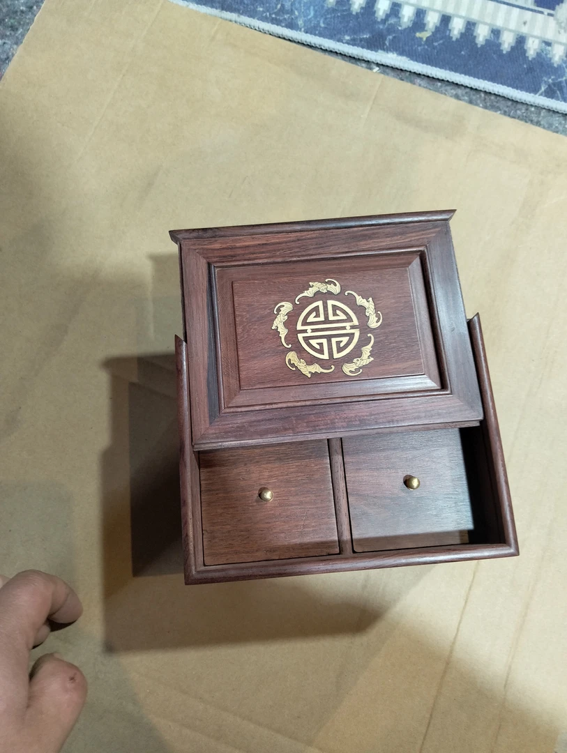 五星店铺： 紫游梨抽拉首饰盒
