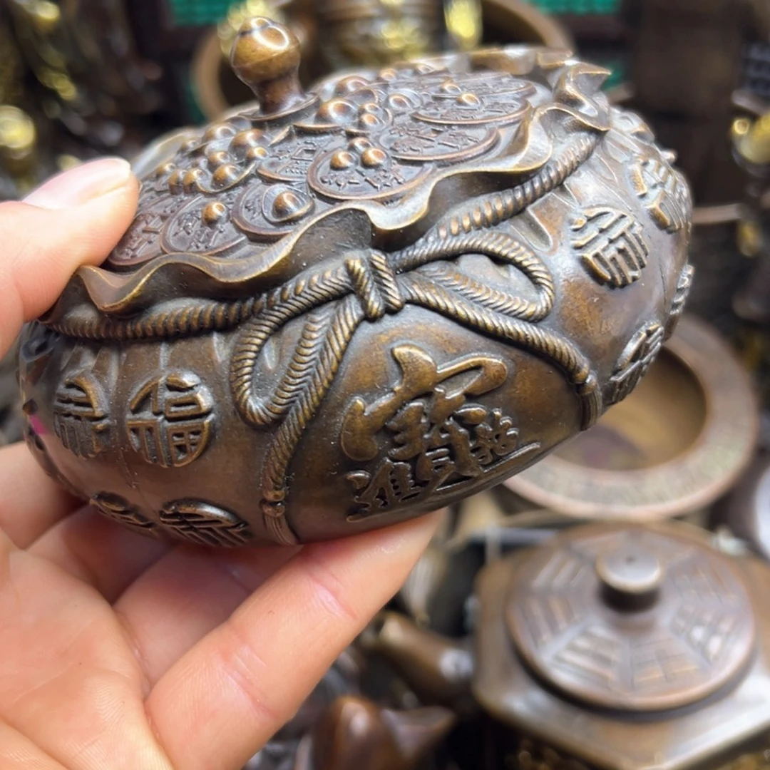 铜摆件欢迎欢迎你