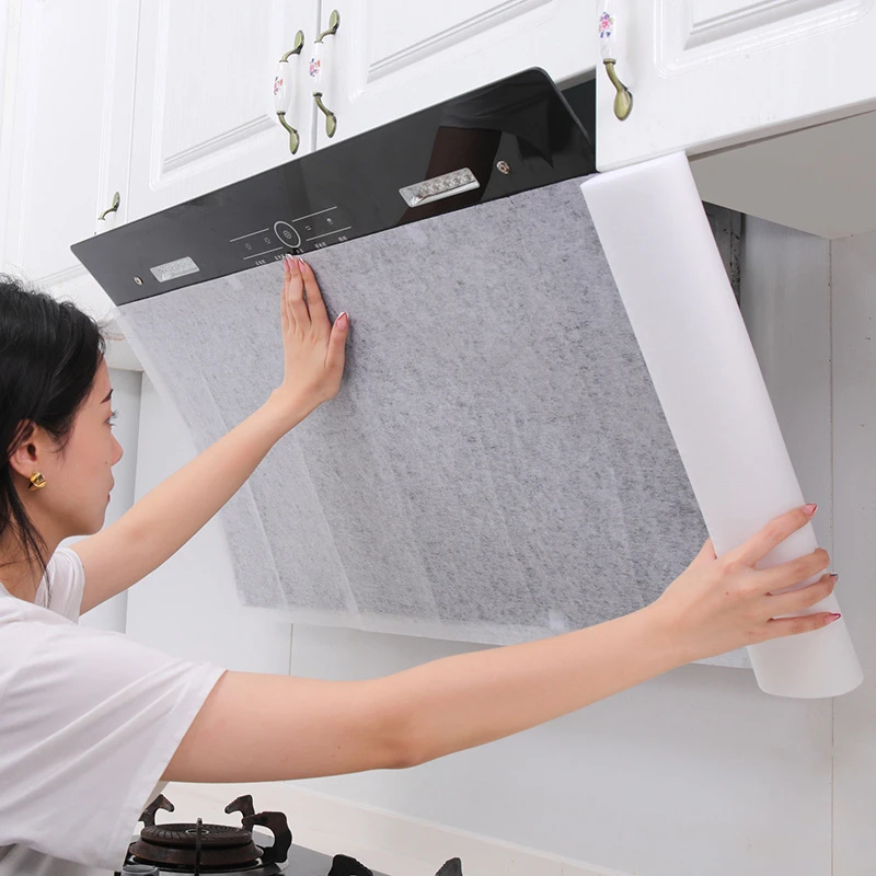油烟机过滤网厨房通用型防油贴纸耐高温免清洗大号防油网罩吸油棉