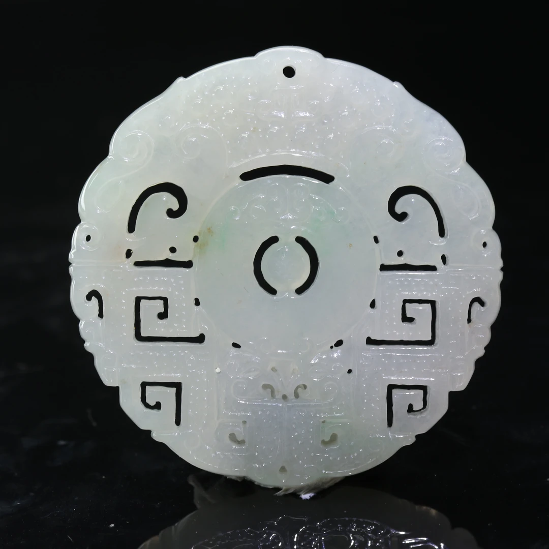 32天然缅甸翡翠A货仿古牌/801172/上海嘉禾拍卖