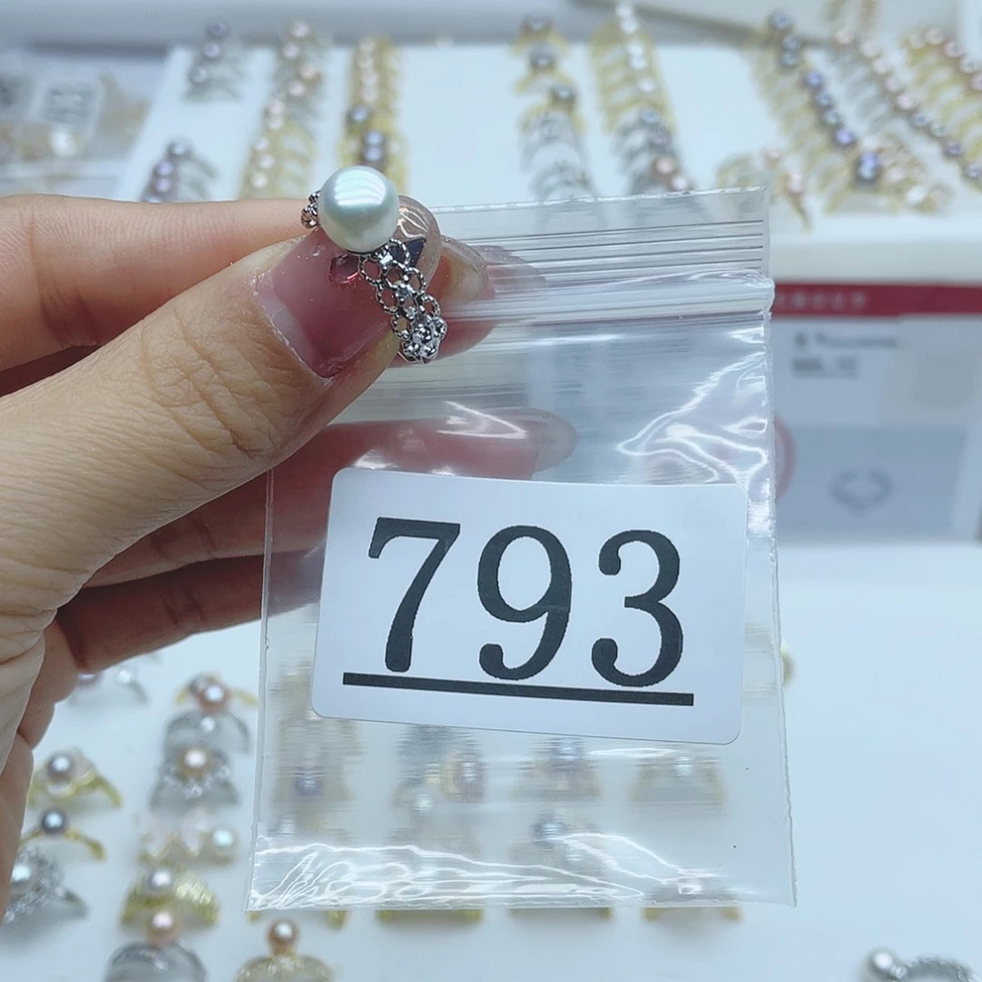 淡水珍珠珠宝奇石银S925镶嵌793