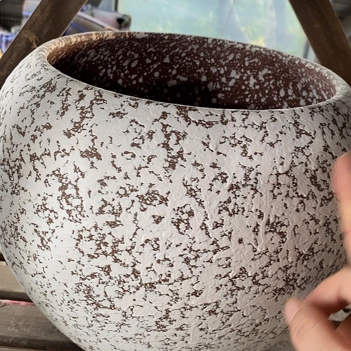 紫砂花盆口径 24高度27