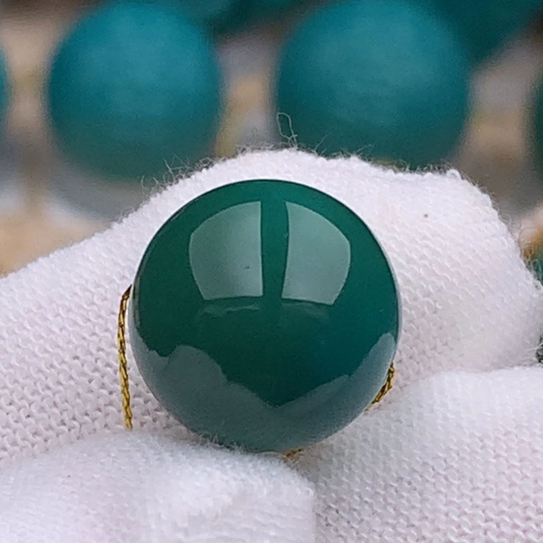 未镶嵌绿松石珠宝奇石13mm