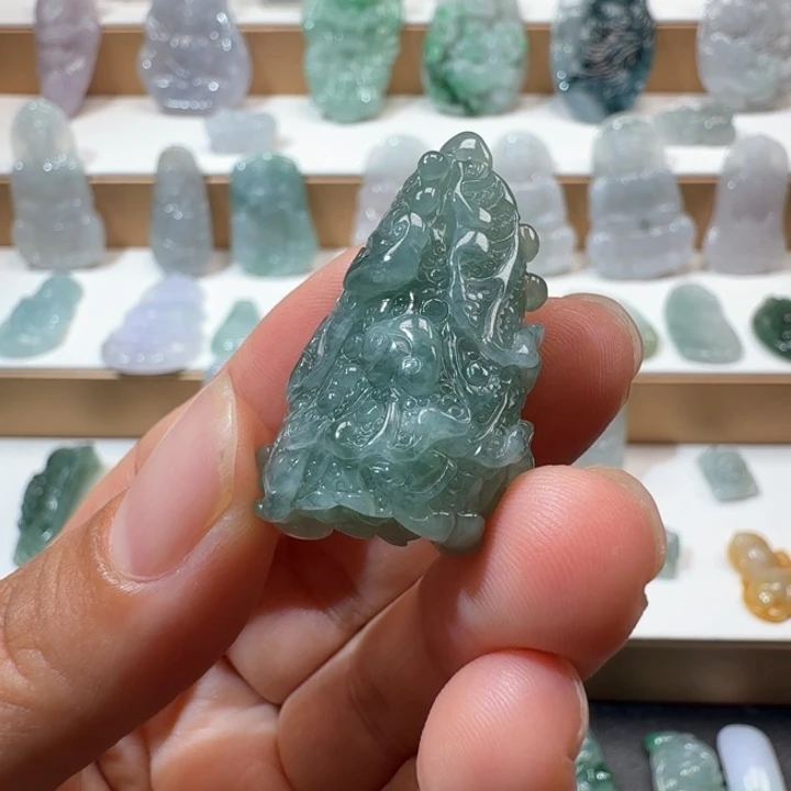 翡翠未镶嵌项链翡翠