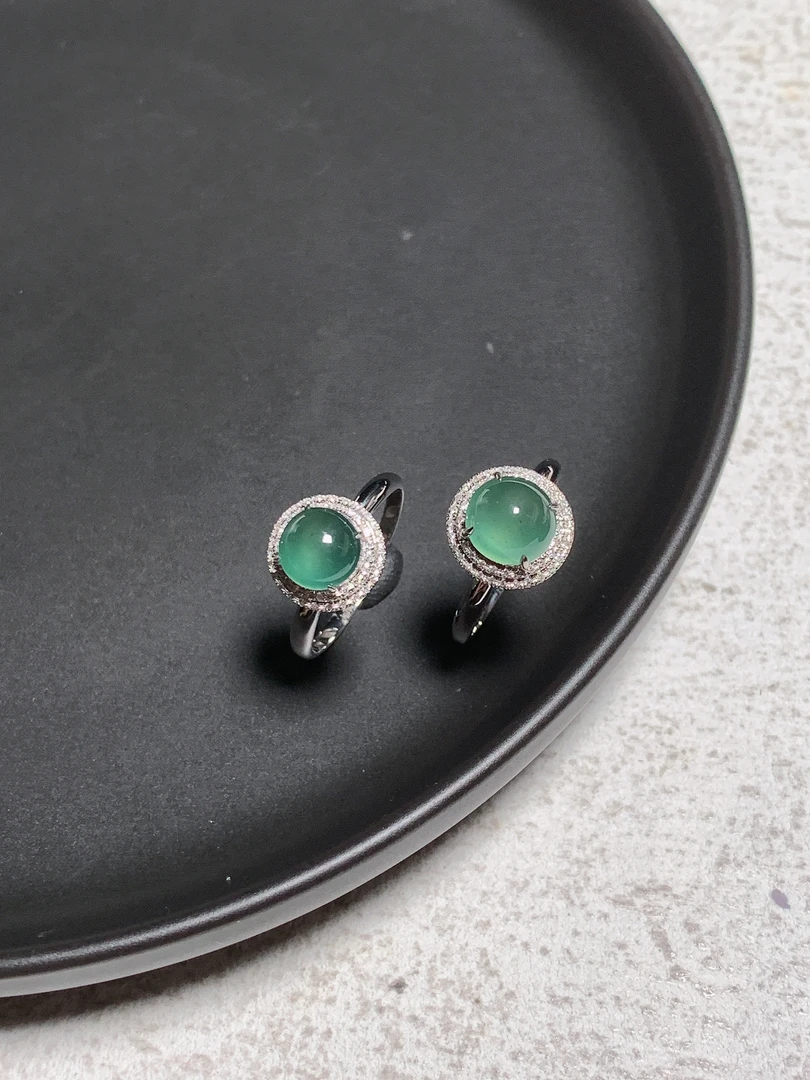 18K金镶嵌戒指翡翠 L0444 L0439 多样性发其一