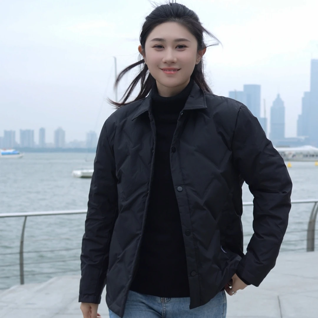 【羽|绒|服】2025男士冬季新款翻领外套保暖休闲上衣服加厚秋冬潮流