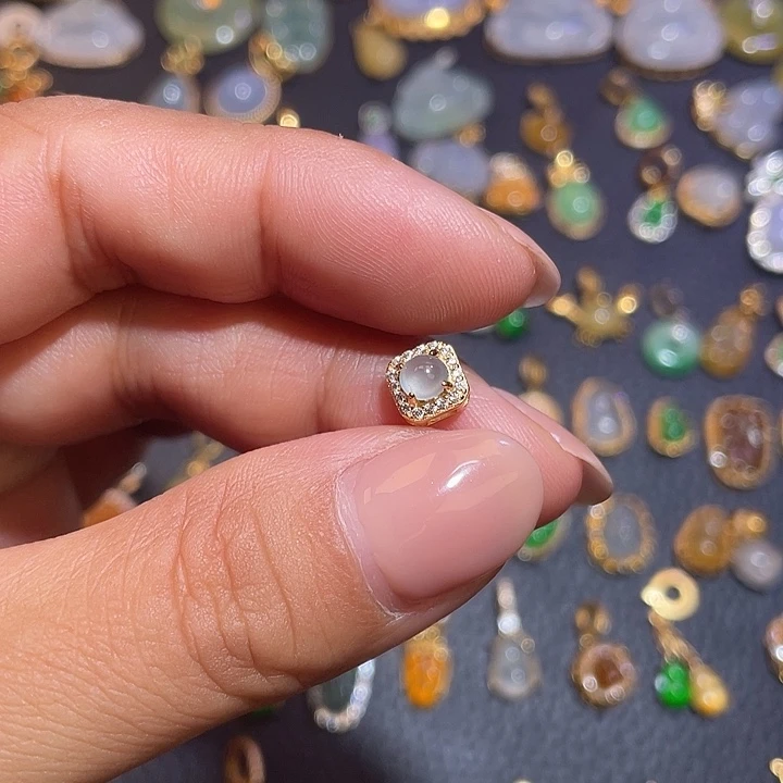 翡翠银S925镶嵌颈饰