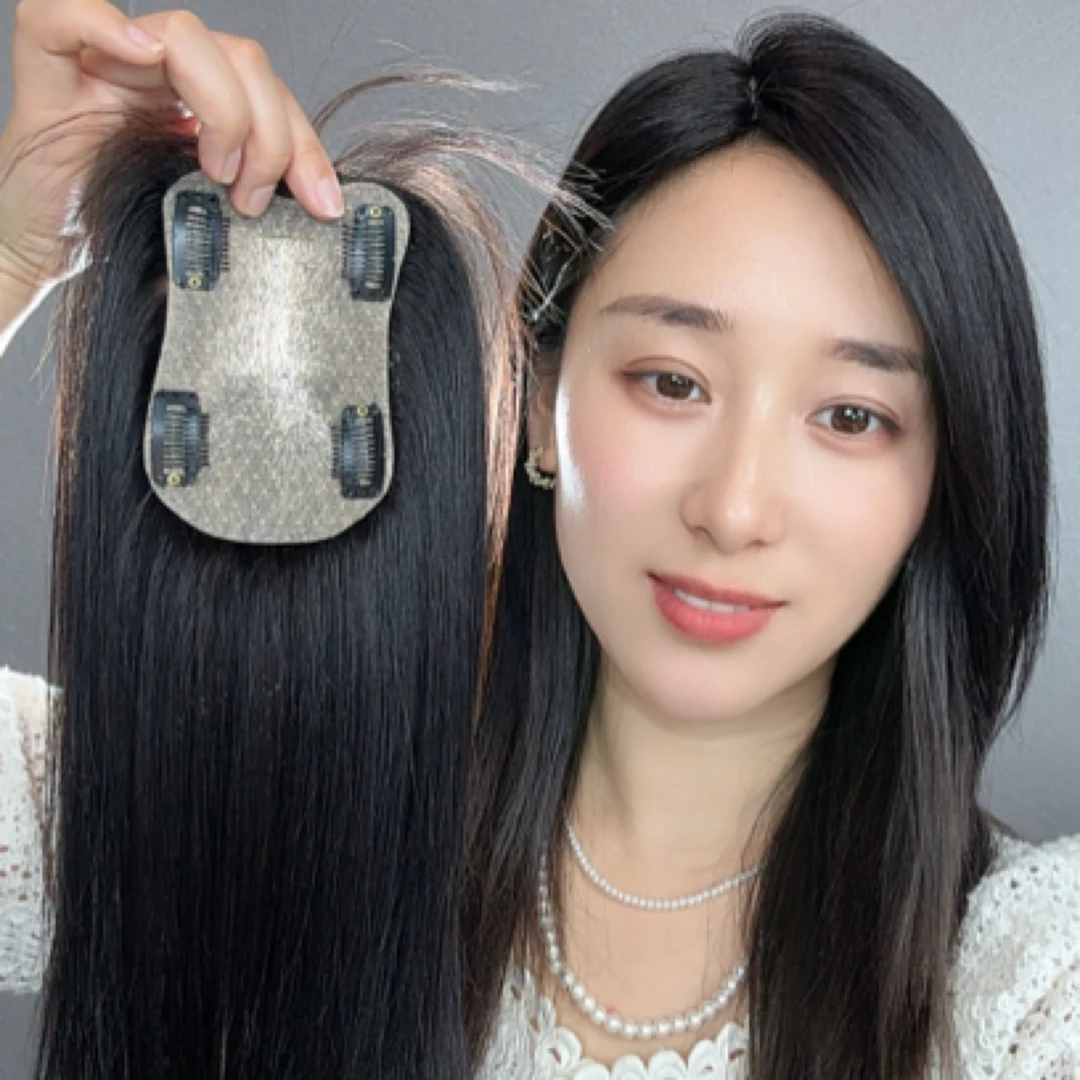 清货，无边无痕，8×12，全真发，大面积头顶补发片，隐形