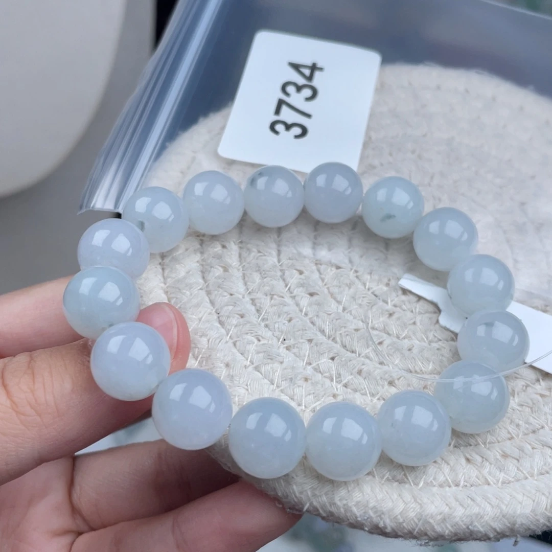 翡翠未镶嵌颈饰天然A货缅甸翡翠12.1mm