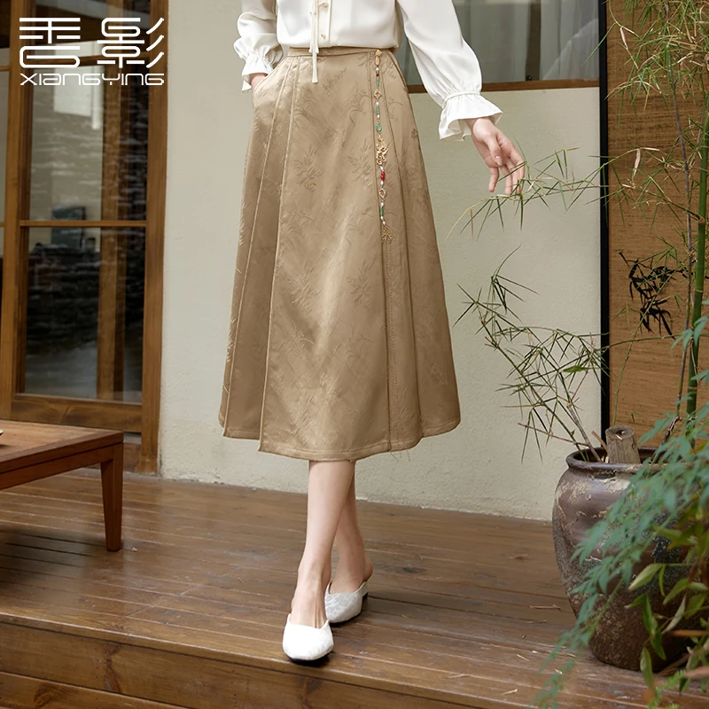 A843277半身裙 香影马面裙女秋季新款日常可穿提
