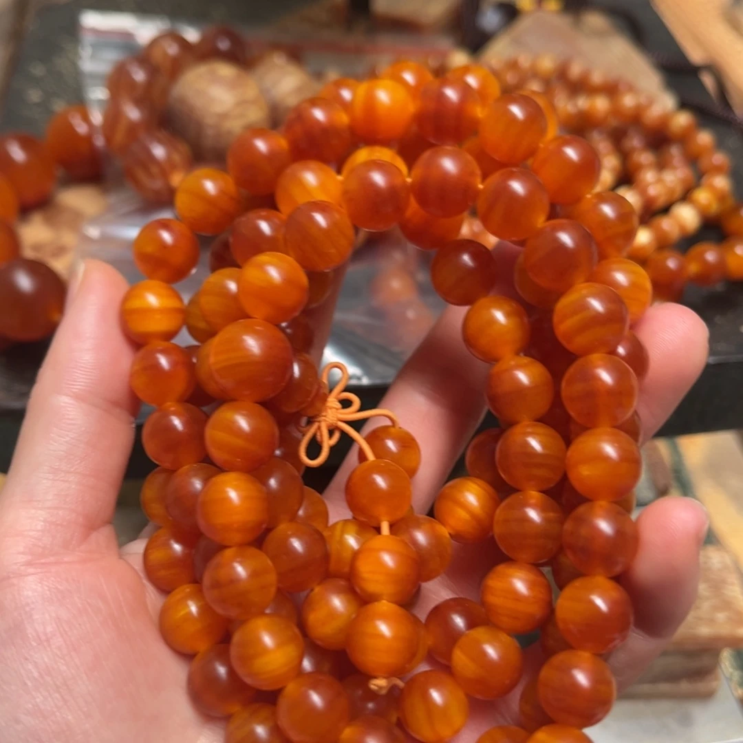 風***_手串/手链松木（琥珀木）1.1包浆108颗