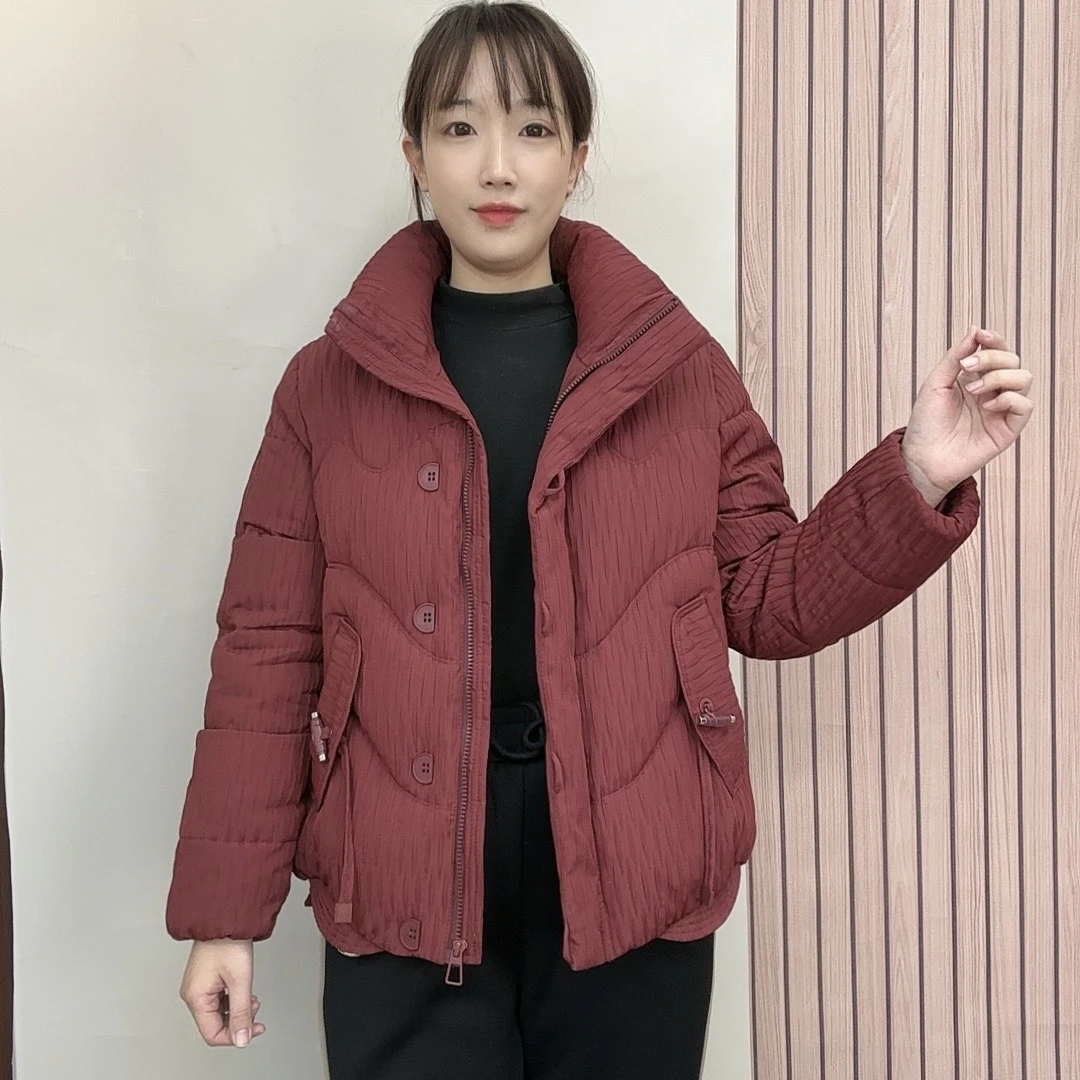 正版安哥拉红女装保暖棉服棉衣棉袄时尚休闲冬季韩版小个子显瘦