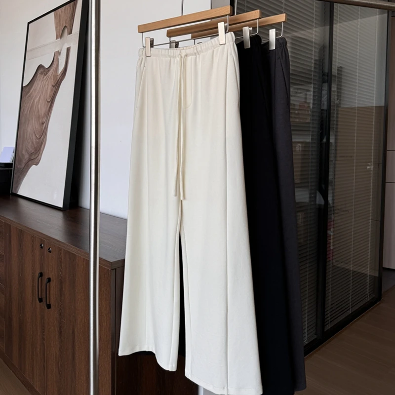 【一蒙（大蒙）专属】立体斜裁分割直筒休闲裤0381