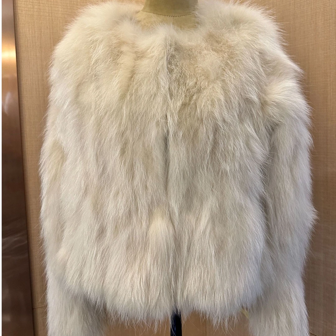 2024海宁芬兰进口貉子毛冬季短款保暖女士外套-238006