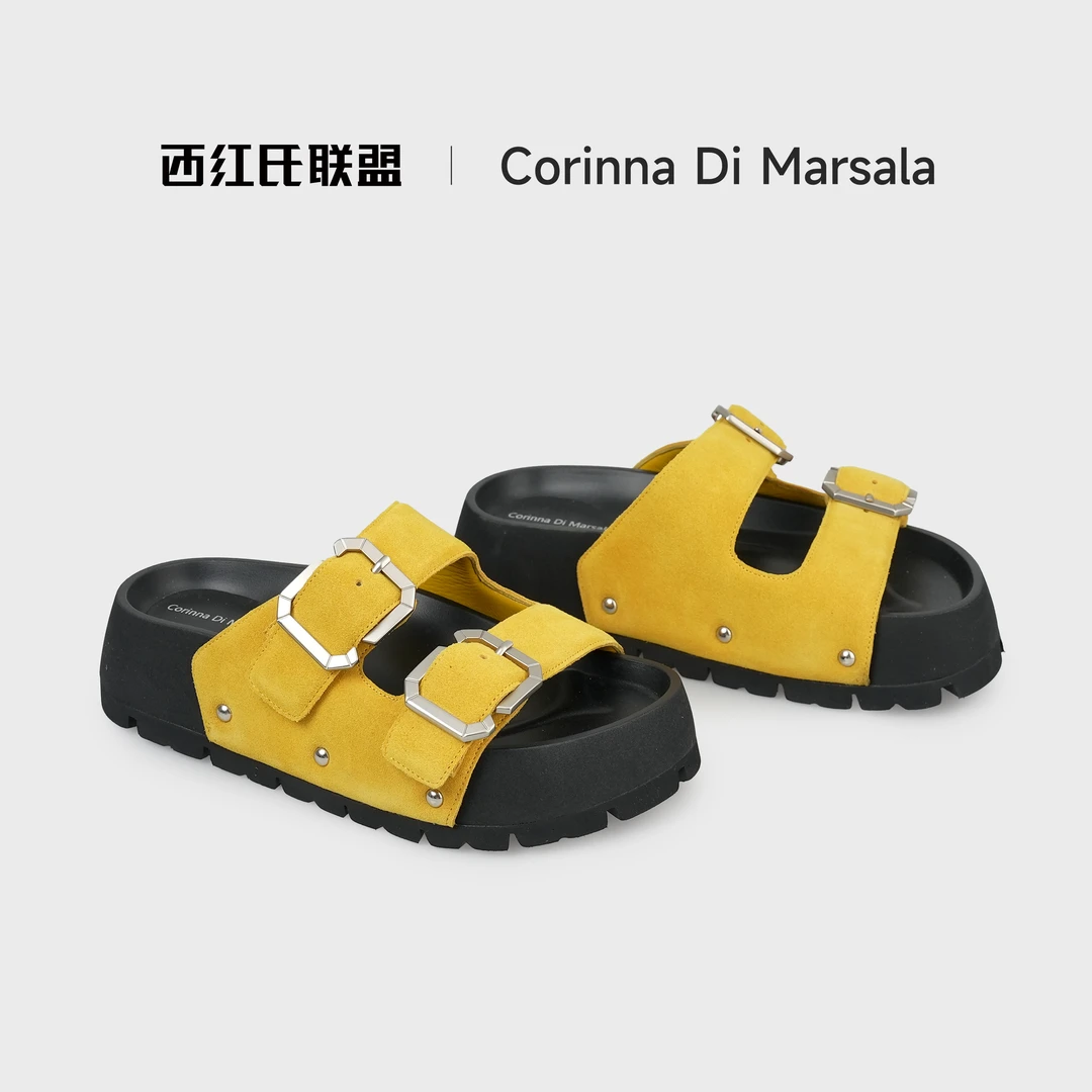 【西红氏联盟】夏季鱼嘴露趾二字带拖鞋X25271103-03