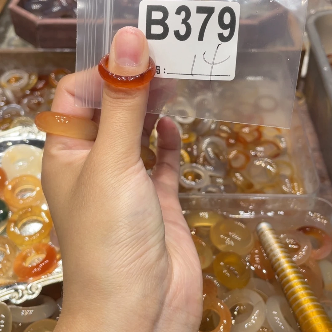 玛瑙/玉髓未镶嵌戒指379