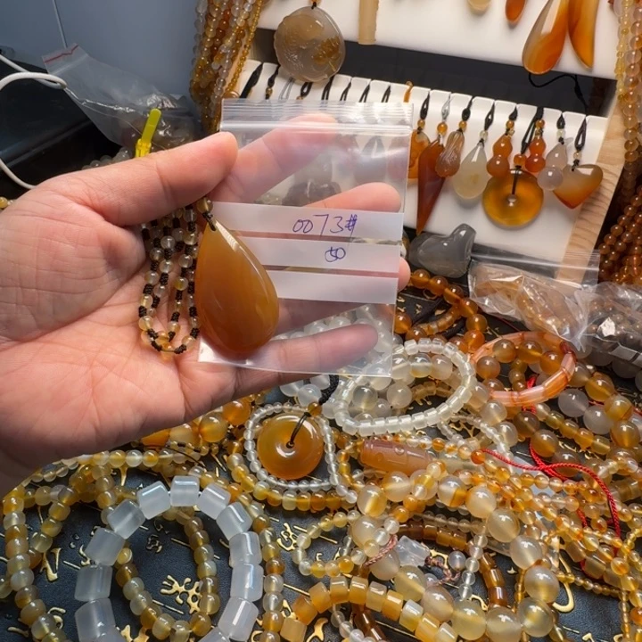 玛瑙/玉髓项链未镶嵌刺**主0073