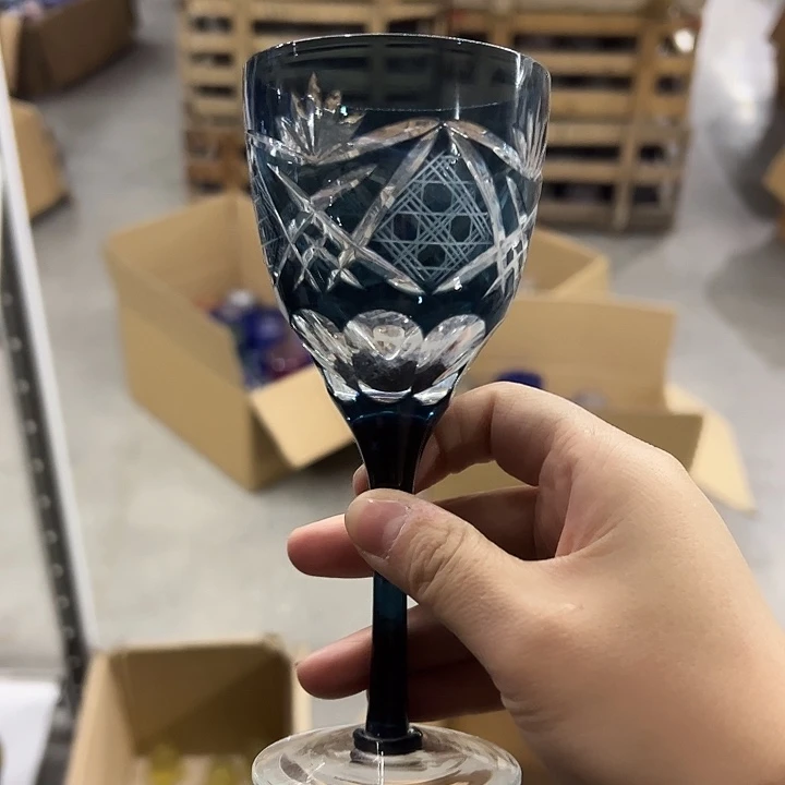 平底款水晶玻璃微瑕一个