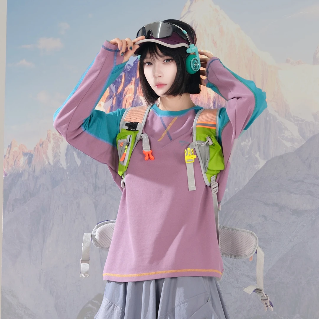 Sports Outdoor-2671秋季新款户外运动圆领长袖打底衫