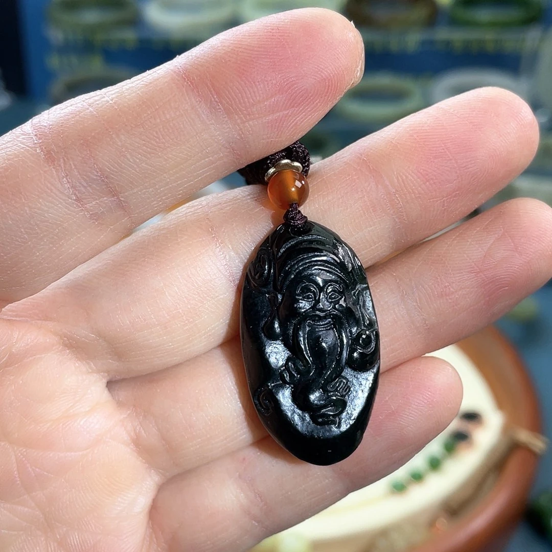 和田玉（青玉）颈饰未镶嵌财财