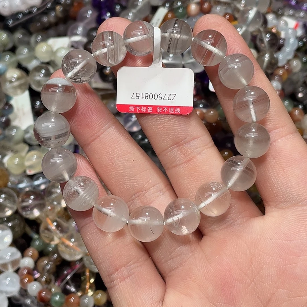 水晶手链未镶嵌灰幽灵11+