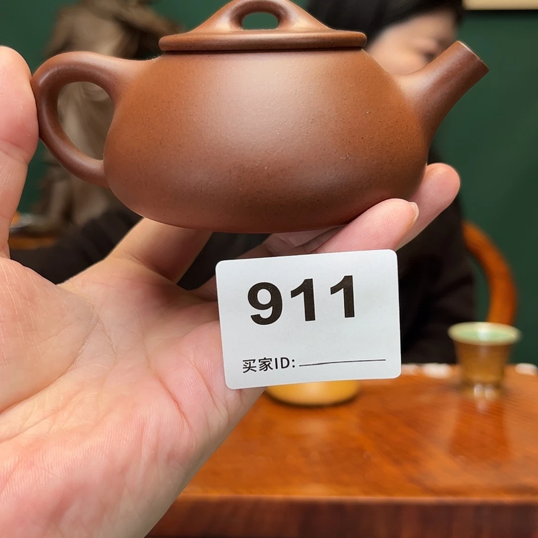 紫砂茶宠黑星土石瓢911