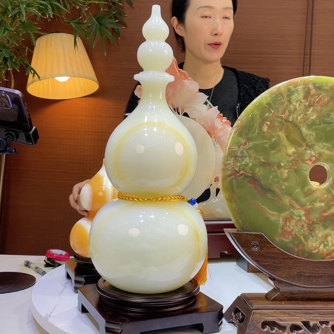 玉葫芦精品天然玉石摆件
