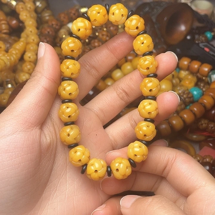 牛骨手串/手链一**叶牦牛骨手串