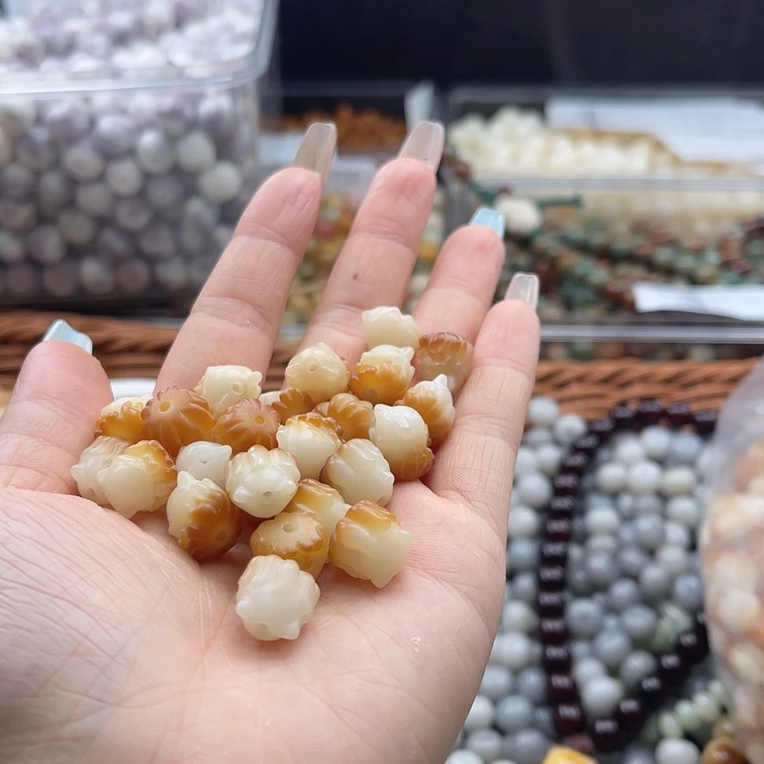 白玉菩提吊坠q q12mm/20颗