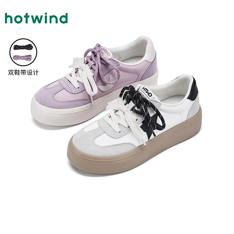 热风2025年夏季新款女士时尚休闲鞋H14W25V46