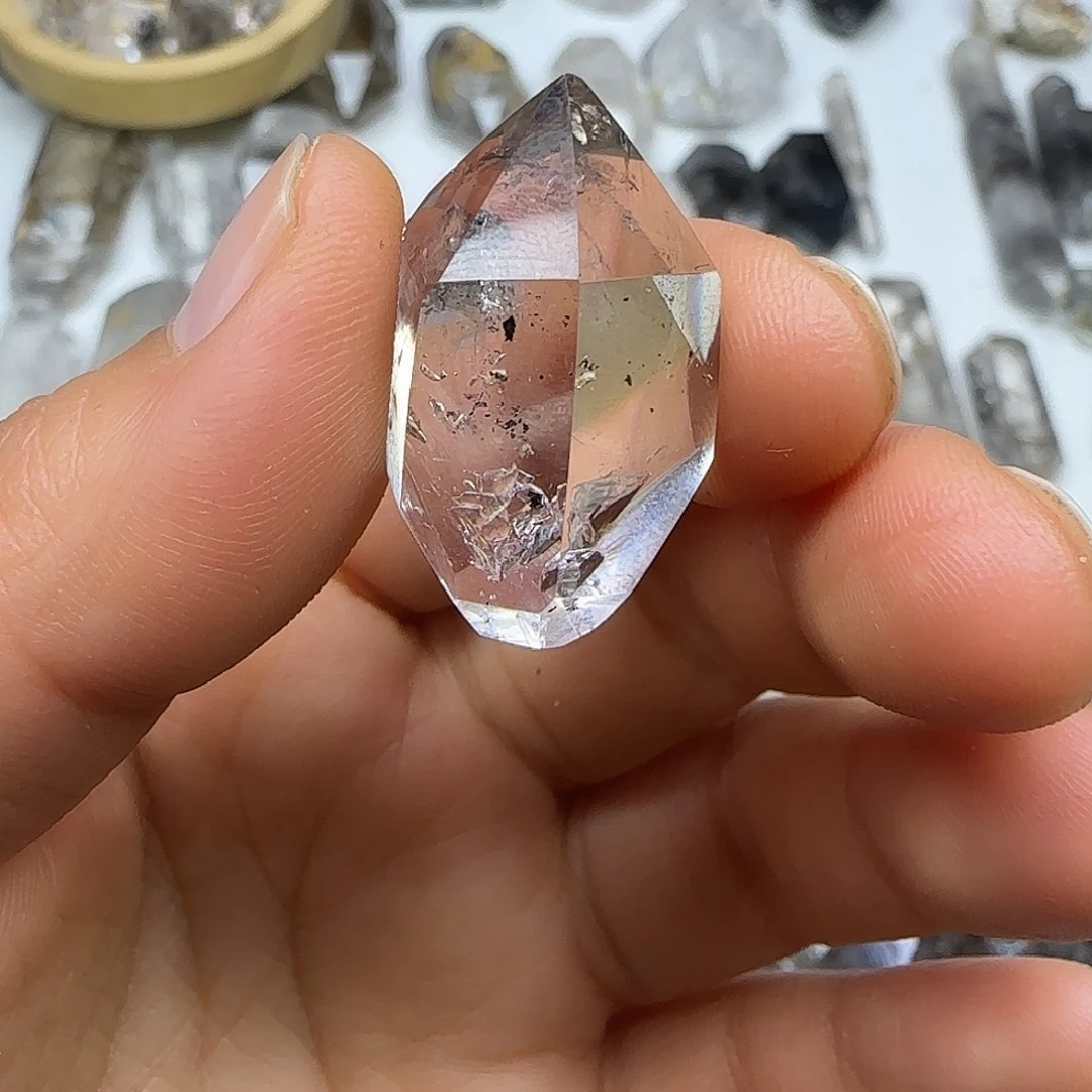 水晶珠宝半成品未镶嵌水胆