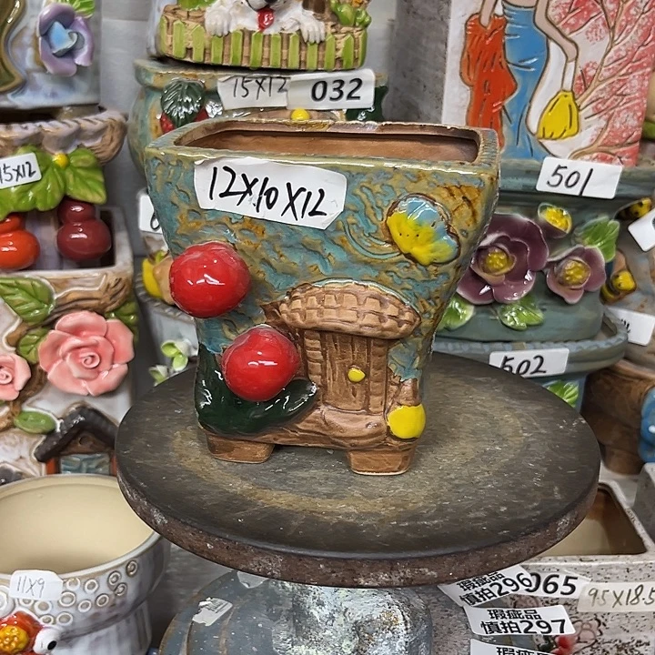 粗陶材质多肉花盆