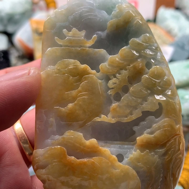 颈饰未镶嵌翡翠保真天然a货翡翠