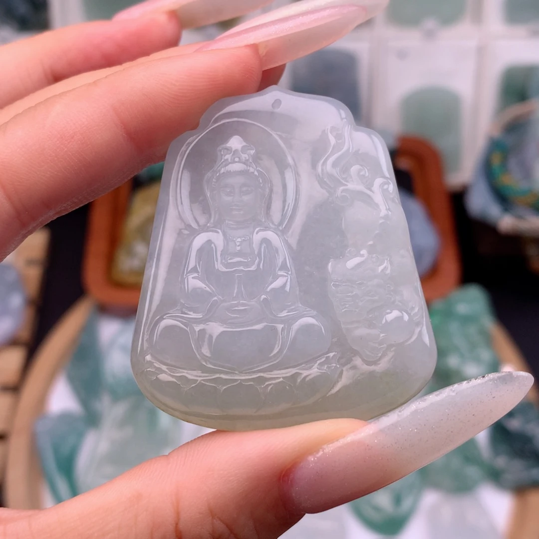 颈饰未镶嵌翡翠文殊