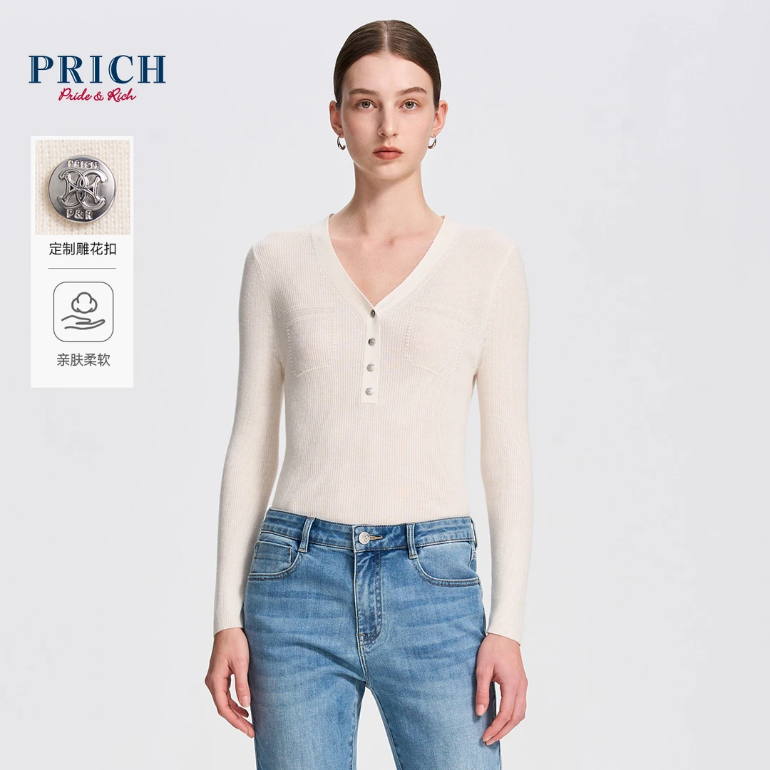 0057+【CC专属】+PRICH肌理感舒弹柔软修身针织衫