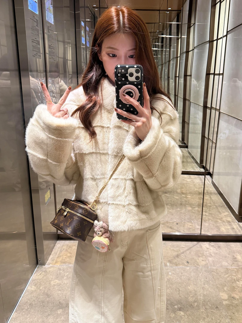 人造皮草 环保皮草女冬季2025新款年轻显瘦加厚皮毛一体毛毛外套