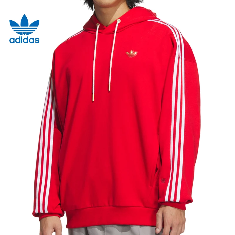 adidas阿迪达斯男子LNY NEW HOODIE针织连帽卫衣KA0820