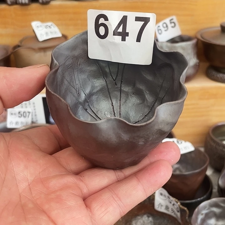 茶杯紫砂柴烧纯手工647