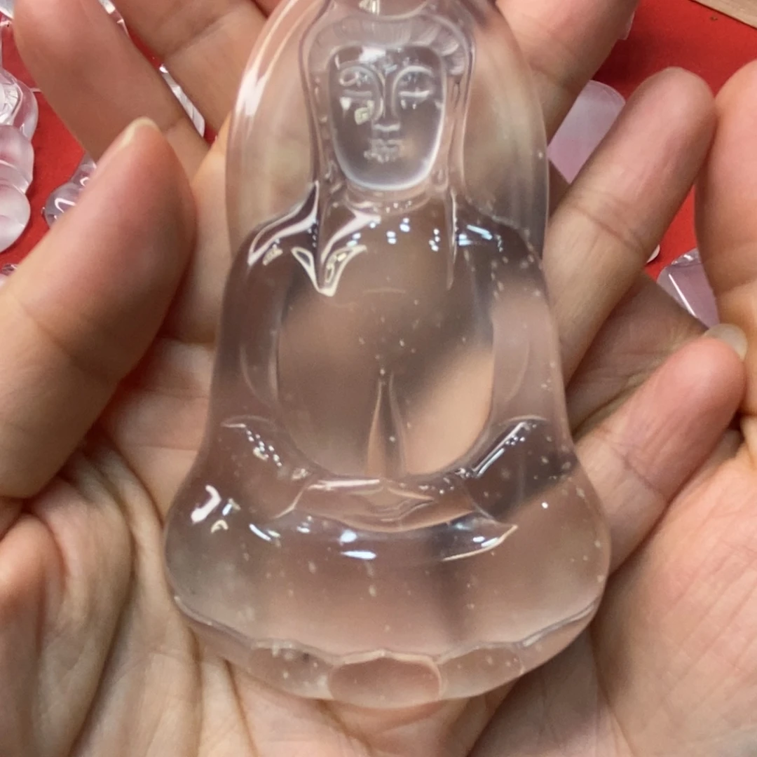 三***木石英质玉未镶嵌吊坠