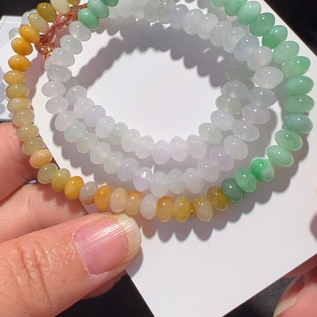 翡翠未镶嵌颈饰项链