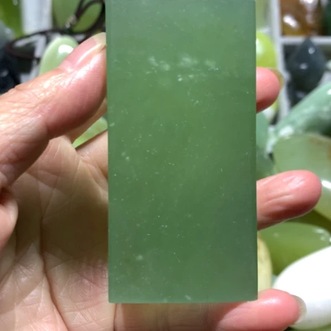 蛇纹石玉未镶嵌手把件