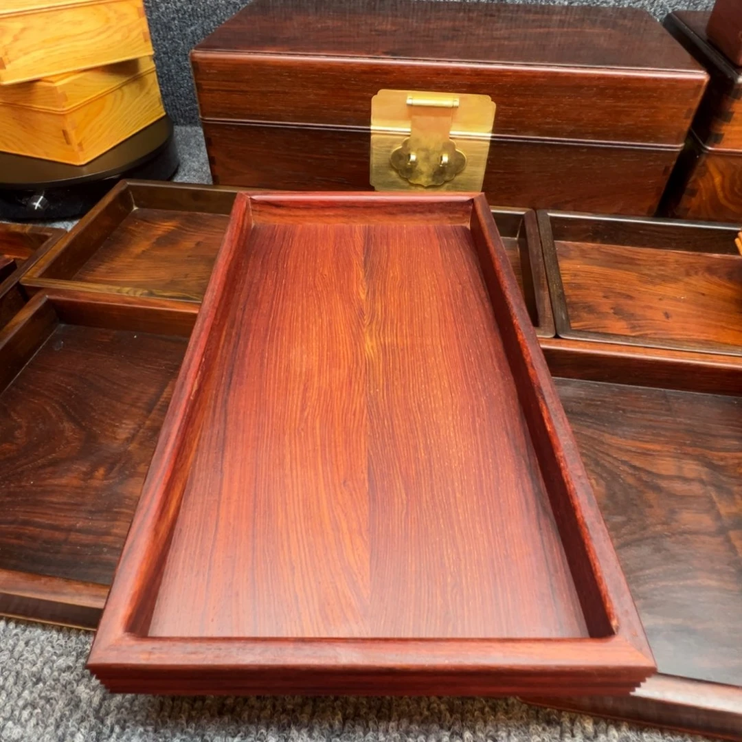 木国标红木茶盘32×18×3