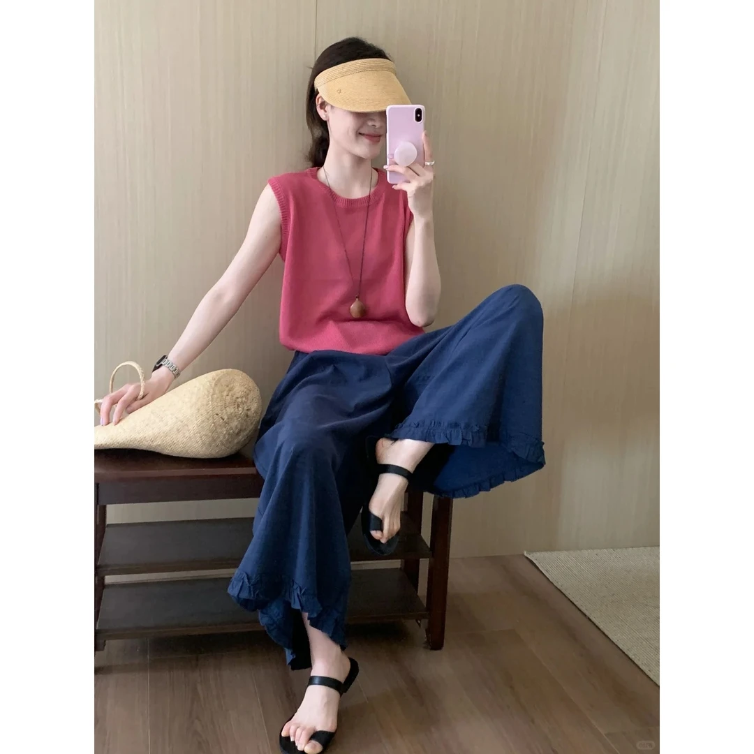 五一旅游出街多巴胺风格衣服纯欲风网红洋气炸街女装新款上衣裤子