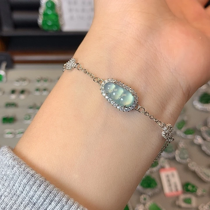 翡翠未镶嵌手链手链