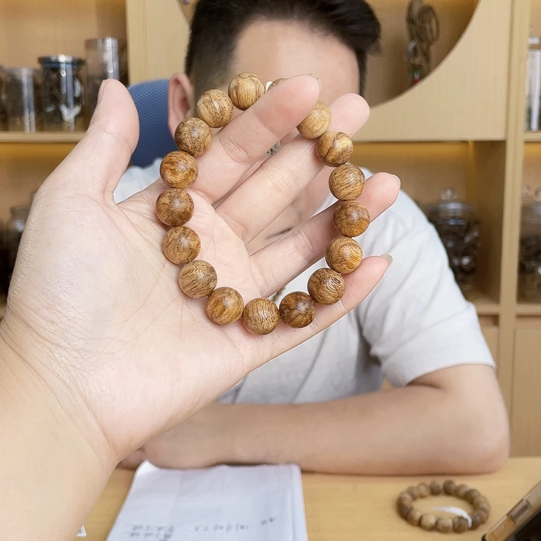 星***辰沉香碎屑沉香达拉干圆珠单圈1.3/11克多样性发一