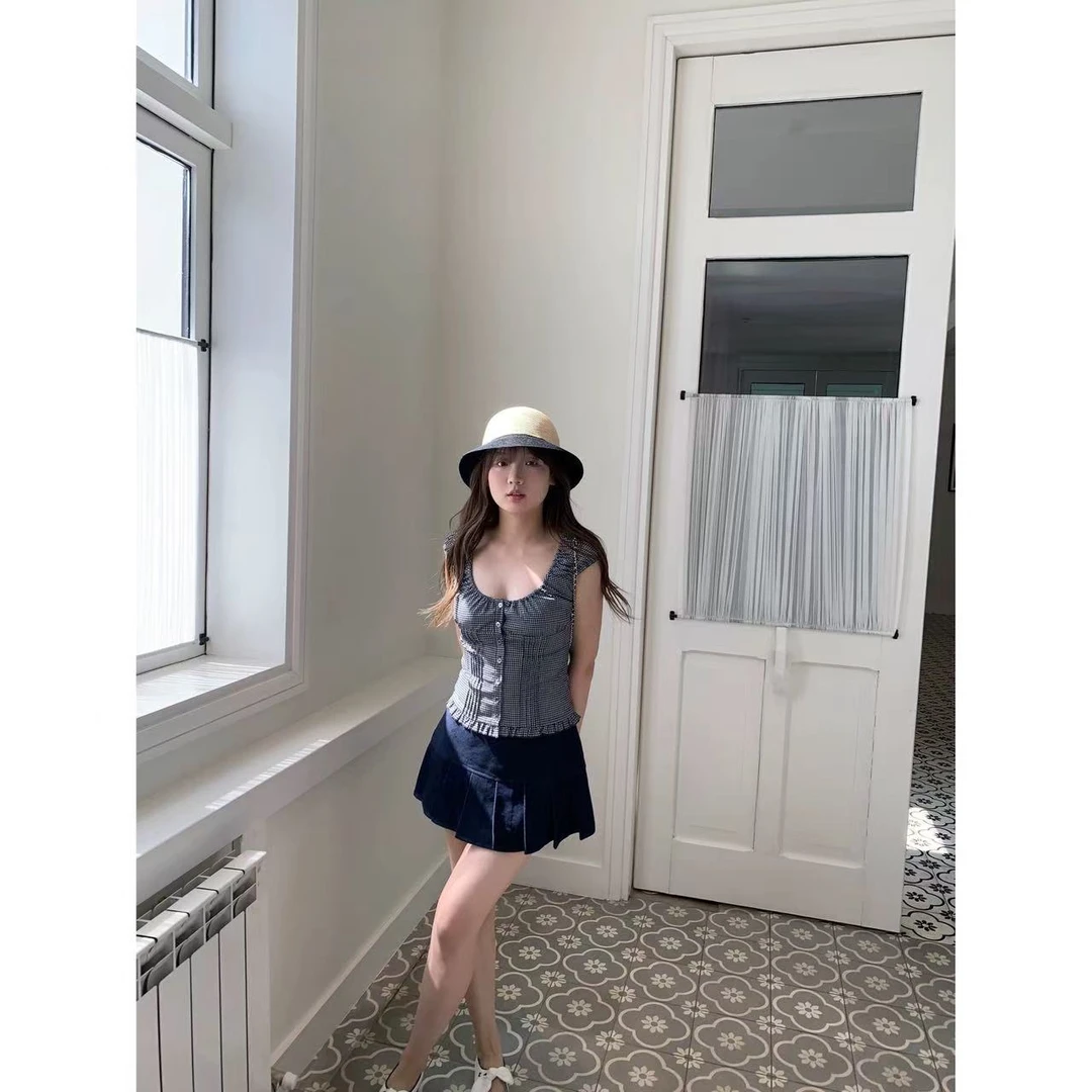 徐秋阳  格调小衫（小版型)  夏季新款百搭时尚休闲显瘦上衣12961