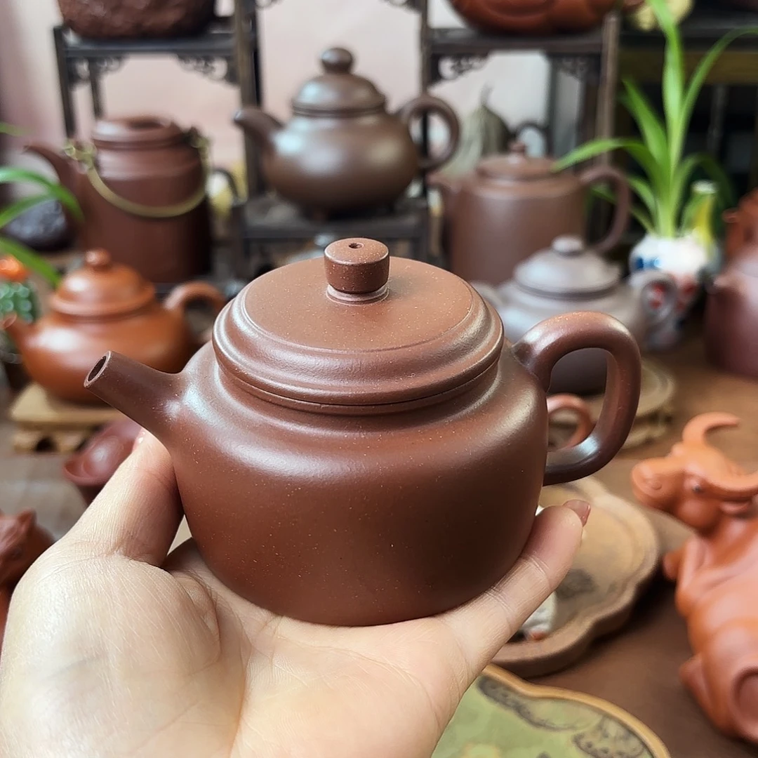 紫砂茶壶德中紫泥160cc