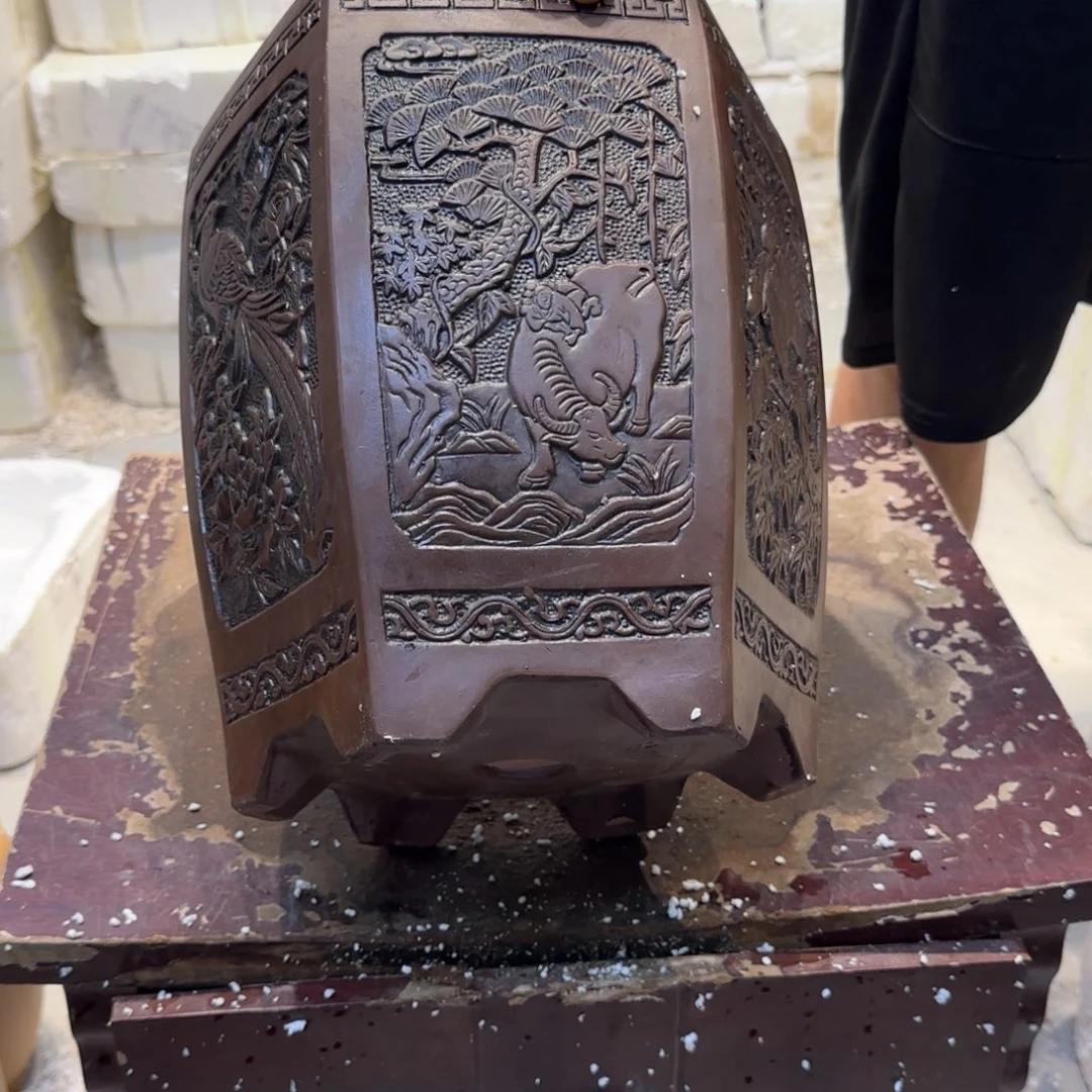 紫砂花盆口径20.25口径