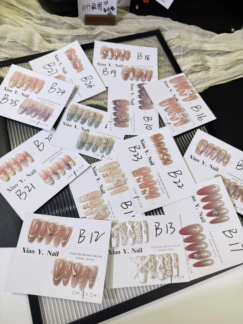 【XiaoY.Nail】纯手工穿戴甲对应编号选尺码拍下！！！